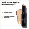 Revlon Concealer Stick, PhotoReady Face Makeup for All Skin Types, Longwear Medium- Full Coverage with Creamy Finish, Lightweight Formula, 002 Light, 0.11 Oz
