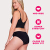 Proof. by Always Super Heavy Washable Period Underwear for Women, Brief Large - Black, Period Panties hold up to 7 Regular Tampons