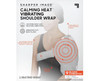 Sharper Image Calming Heat Vibrating Shoulder Wrap, Weighted Heating Pad