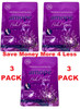 Amopé PediMask 20-Minute Foot Mask, Detox & Chill Lavender Oil (3-Pack Bundle)