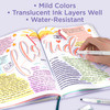 Zebra Pen Mildliner Dual-Tip Highlighter Set, Broad and Fine Tips, No Bleed, Ideal for Bible Highlighting, Journaling and Note-Taking, Assorted Cool and Refined Ink Colors, 5-Pack (78205)