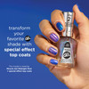 Sally Hansen Miracle Gel Nail Polish Special Effect Top Coat | Salon Quality, Gel-Like Formula, Two-Step System, No UV Light Needed, Long Lasting | 111 Pixie Chrome | Sheer Glittery Pink Nail Polish