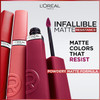 L'Oreal Paris Infallible Matte Resistance Liquid Lipstick, up to 16 Hour Wear, First Kiss 600, 0.16 Fl Oz