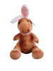 Hug Me Easter T-Rex Dinosaur Plush 14" Brown w/ Bunny Ears #341935