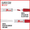 Maybelline Super Stay 24, 2-Step Liquid Lipstick Makeup, Long Lasting Highly Pigmented Color with Moisturizing Balm, All Night Apricot, Nude Orange, 1 Count
