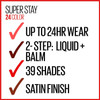 Maybelline Super Stay 24, 2-Step Liquid Lipstick Makeup, Long Lasting Highly Pigmented Color with Moisturizing Balm, All Night Apricot, Nude Orange, 1 Count
