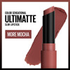 Maybelline Color Sensational Ultimatte Matte Lipstick, Non-Drying, Intense Color Pigment, More Mocha, Mid-Tone Mauve, 1 Count