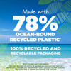 BIC Ecolutions Ocean-Bound Plastic Gel Pens, Medium Point (1.0mm), 12-Count Pack, Retractable Blue Ink Pens Made from 78% Ocean-Bound Recycled Plastic Excluding Ink Cartridge