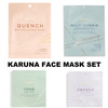 Karuna Face Mask Set 4-Pack Quench Multi-Vitamin Tone Drench Sheet Masks