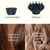 INFINITI PRO CONAIR SmoothWrap Hair Dryer, Blow Dryer with Diffuser and Concentrator Attachments, Advanced Plasma and Ceramic Technology for Less Frizz, More Volume and Body, Mint