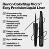 REVLON ColorStay Micro Easy Precision Liquid Eyeliner, Waterproof, Smudgeproof, Longwearing with Felt Tip Applicator, 302 What the Fudge, 0.057 fl oz