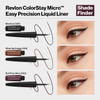 REVLON ColorStay Micro Easy Precision Liquid Eyeliner, Waterproof, Smudgeproof, Longwearing with Felt Tip Applicator, 302 What the Fudge, 0.057 fl oz