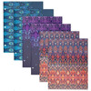 Mead Pretty Please 2-Pocket Paper Folders Lot of 6, Blue, Purple & Orange