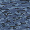 Medline Offset Handle Canes with Comfortable Foam Grip, Blue Camouflage, Lightweight Aluminum - Designed for Enhanced Mobility Support and Stability, 1 Count