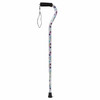 Medline Offset Handle Canes with Comfortable Foam Grip, Triangle Pattern, Lightweight Aluminum - Designed for Enhanced Mobility Support and Stability, 1 Count