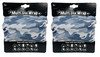 2 Pack HER Accessories Multi-Use Wrap Blue Camo Neck Gaiter Face Mask Headband