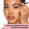 JAPONESQUE Slant and Point Tweezers Set, for Defining and Shaping Brows, Made with Hand-Sharpened Stainless, Ideal for Travel