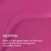 OPI RapiDry ASAPink | Opaque Bright Pink Crème Quick Dry Nail Polish | Vegan, Smudge Proof, Fast Drying