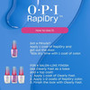 OPI RapiDry ASAPink | Opaque Bright Pink Crème Quick Dry Nail Polish | Vegan, Smudge Proof, Fast Drying