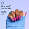 OPI RapiDry Cheers to No Smears | Semi-sheer Soft Peach Glitter Quick Dry Nail Polish | Vegan, Smudge Proof, Fast Drying