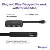Targus 4-Port USB 2.0 Hub, Black - Compatible with PC and Mac, Sleek and Travel Friendly (ACH114US)