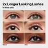 Revlon ColorStay Xtensionnaire Lengthening Lash Serum and Mascara In One, Tapered Brush for 2X Longer Looking Eyelashes, Infused with Pro Vitamin B5, Smudge-Proof, 203 Black Brown