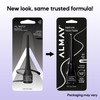 Almay Liquid Eyeliner, Waterproof, Fade-Proof Eye Makeup, Easy-to-Apply Liner Brush (Packaging May Vary), 221 Black