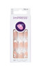 imPRESS Press-On Nails, Medium Length, French Tip with Floral Accents (30 Count)