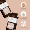 KISS Classy, Press On Nails, Nail glue included, 'Gleamin', Pink, Medium Size, Almond Shape, Includes 30 Nails, 2g Glue, 1 Manicure Stick, 1 Mini file