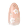KISS Classy, Press On Nails, Nail glue included, 'Gleamin', Pink, Medium Size, Almond Shape, Includes 30 Nails, 2g Glue, 1 Manicure Stick, 1 Mini file