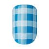 WICKED X KISS Press On Nails, ‘Marvelous Munchkinland’, Blue, Short Squoval, Waterproof, Chip Proof, Smudge Proof, 28 Fake Nails, Pink Gel Nail Glue (2g), Mini Nail File, & Manicure Stick