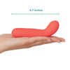 plusOne Travel Massager Set, 10 Mode, Cleaning Wipes & Storage Pouch Orange