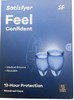 Satisfyer Feel Confident Menstrual Cup Set (Pack of 2, Dark Blue)