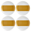 The Cellar Gold-Tone Serveware Collection Porcelain Gold-Tone Appetizer Plate Set of 4