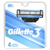 Gillette 3 Men's Razor Blade Refills, 4 Count