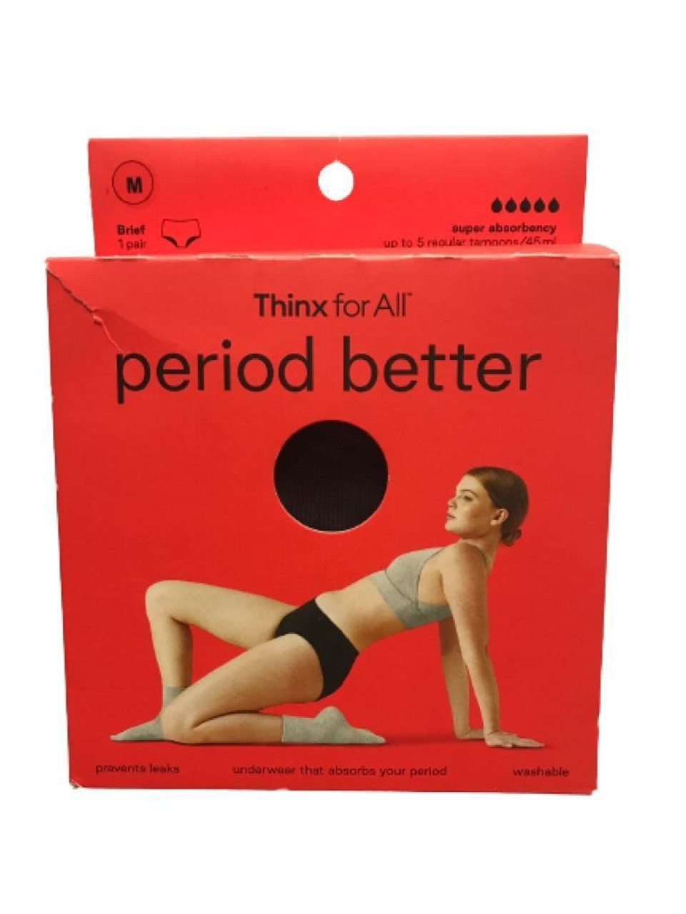 Thinx For All Period Better Super Absorbency Brief Size M - Name
