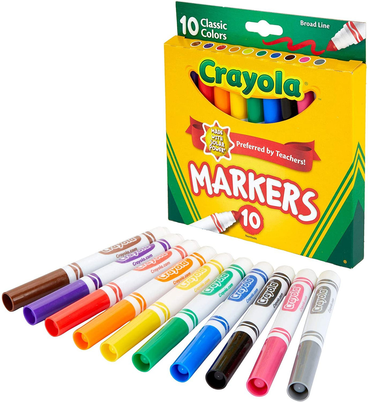 Crayola Washable Markers, Broad Point, Classic Colors, 12 Set - Sam's Club