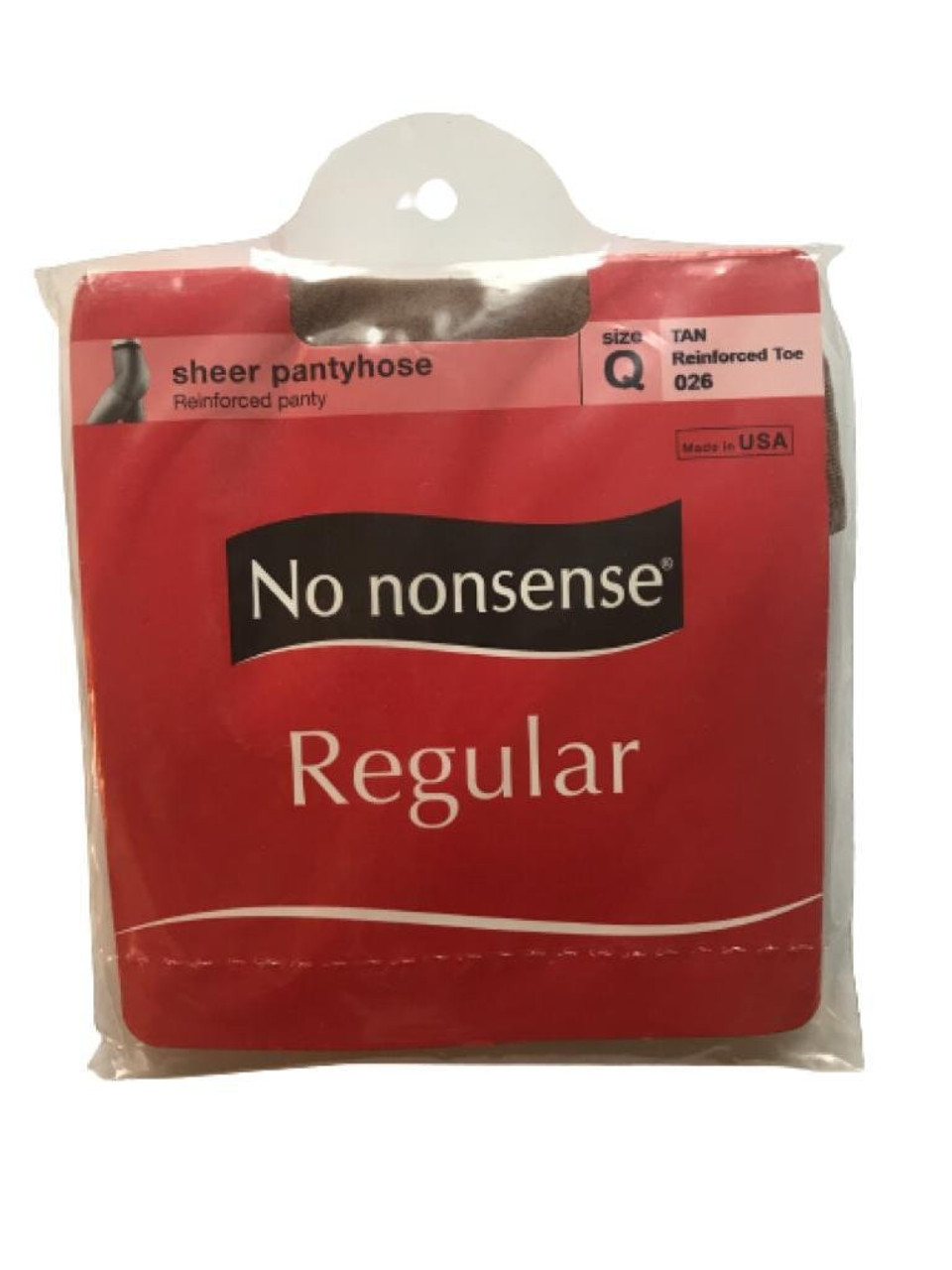 No nonsense womens Regular Pantyhose With Reinforced Panty and Toe