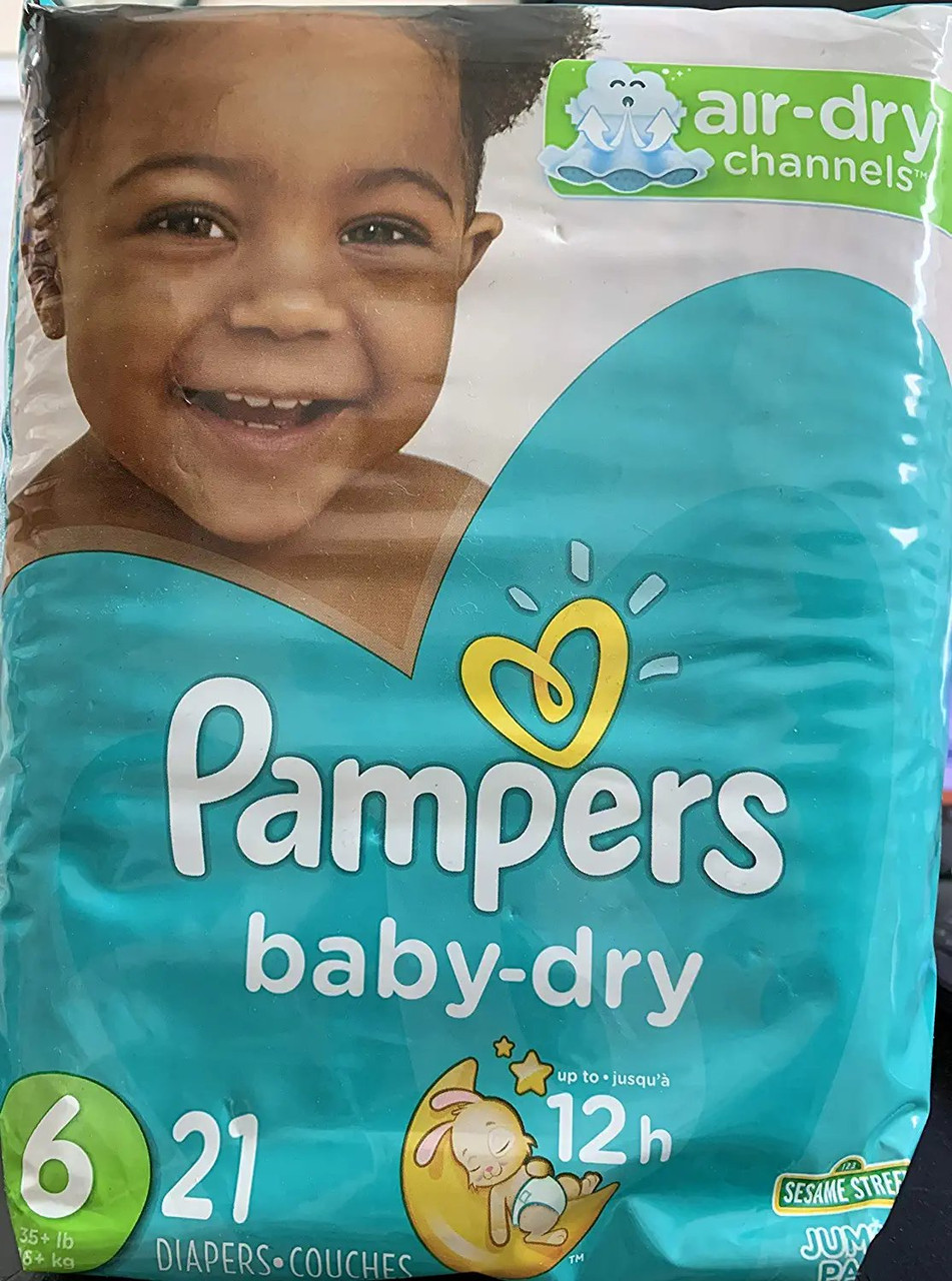 kom naam vers Pampers Baby Dry Diapers Size 6-21 ct (Packaging & Prints May Vary) - Name  Brand Overstock
