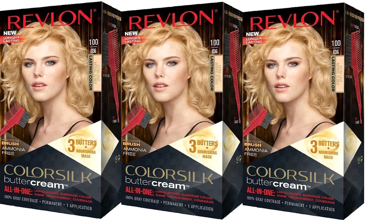 Revlon Colorsilk Buttercream Hair Dye, Extra Light Natural Blonde, Pack of  3 - Name Brand Overstock