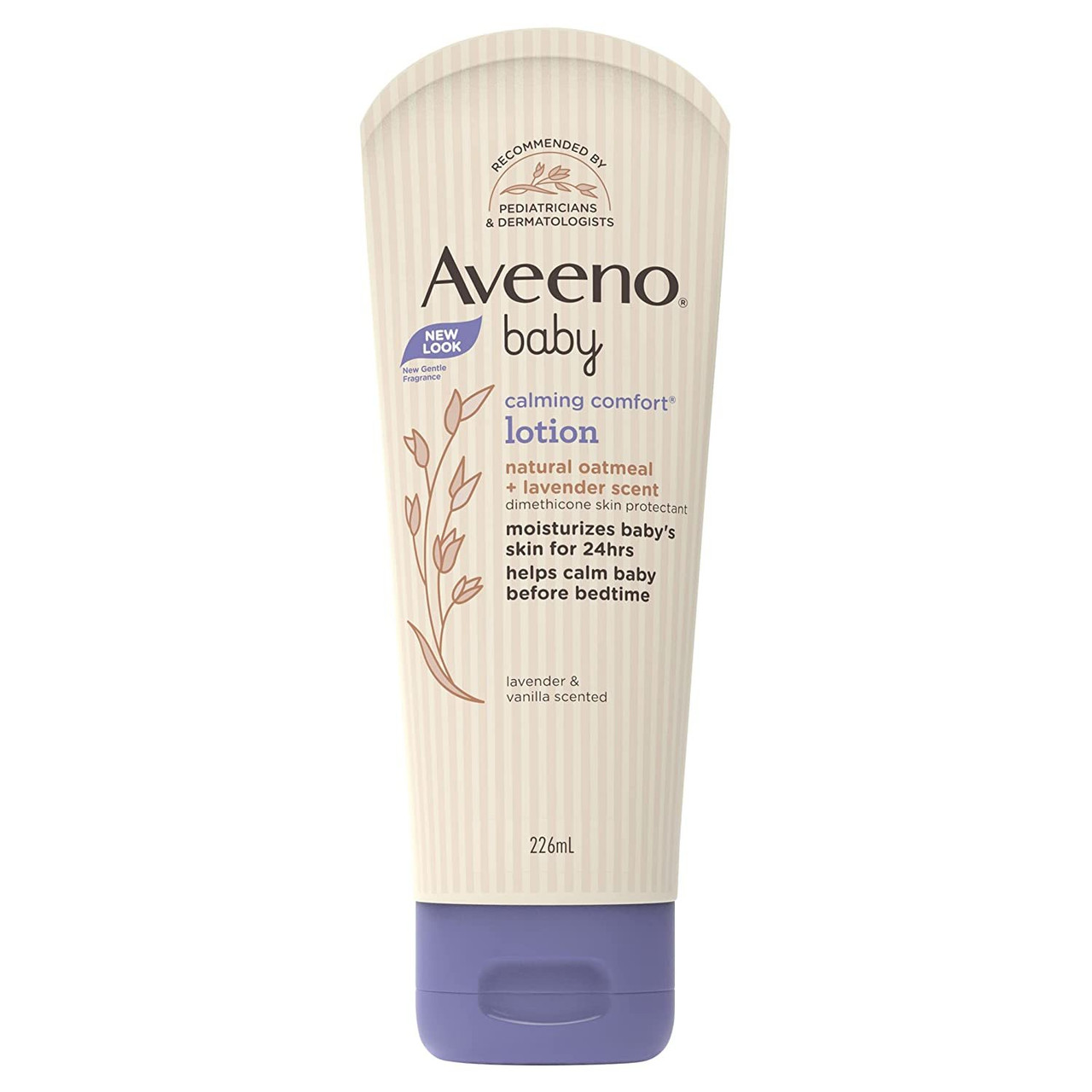 Aveeno Baby Calming Comfort Moisturizing Lotion with Relaxing Lavender &  Vanilla Scents, Non-Greasy Body Lotion with Natural Oatmeal & Dimethicone,  Paraben- & Phthalate-Free, 8 fl. oz - Name Brand Overstock