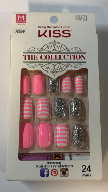Kiss The Collection Nails, Extravagance, 24 Count Kiss The Collection Nails, Extravagance, 24 Count