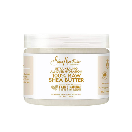 Sheamoisture for Ultra-Healing for Dry Skin 100% Raw Shea Butter for All-Over Hydration 10.5 oz