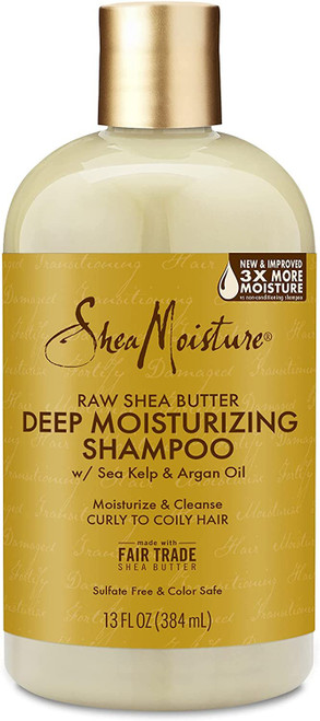 SheaMoisture Shampoo Deep Moisturizing For Dry, Damaged Or Transitioning Hair Raw Shea Butter Sulfate-Free 13oz SheaMoisture Shampoo Deep Moisturizing For Dry, Damaged Or Transitioning Hair Raw Shea Butter Sulfate-Free 13oz