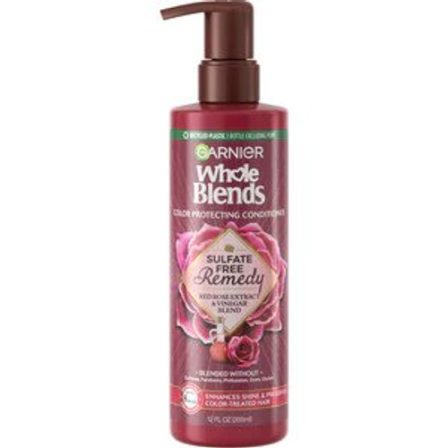 Garnier Whole Blends Sulfate Free Red Rose Extract, Vinegar Conditioner, 12 OZ Garnier Whole Blends Sulfate Free Red Rose Extract, Vinegar Conditioner, 12 OZ