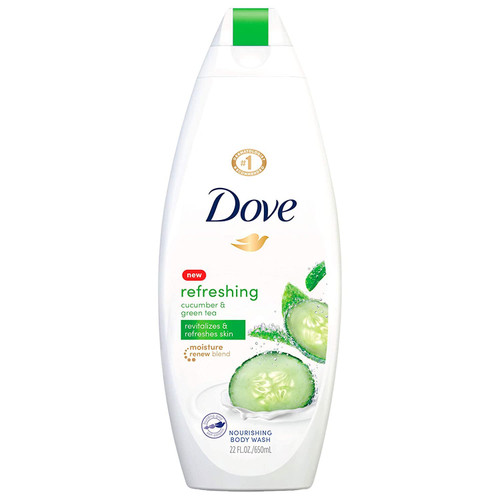 Dove Refreshing Body Wash Revitalizes and Refreshes Skin Cucumber and Green Tea Effectively Washes Away Bacteria While Nourishing Your Skin, 22 oz Dove Refreshing Body Wash Revitalizes and Refreshes Skin Cucumber and Green Tea Effectively Washes Away Bacteria While Nourishing Your Skin, 22 oz