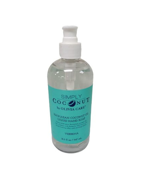 Simply Coconut By Olivia Care Hawaiian Coconut Oil Liquid Hand, Verbena, 18.5 fl