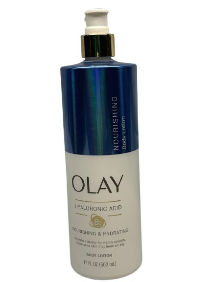 Olay Nourishing & Hydrating Body Lotion with Hyaluronic Acid, 17 Fl Oz