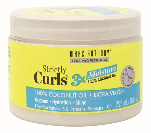 Marc Anthony Strictly Curls 3X Moisture 100% Coconut Oil + Extra Virgin, 10 Ounce