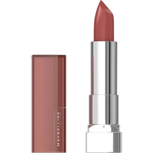Maybelline Color Sensational Lipstick, Lip Makeup, Cream Finish, Hydrating Lipstick, Nude, Pink, Red, Plum Lip Color, Rum Riche, 0.15 oz; (Packaging May Vary)
